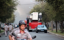 Xe chữa cháy robot dập đám cháy ở KCX Tân Thuận
