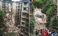 Trung Quốc: Nhà 9 tầng đổ sập, 21 người mất tích