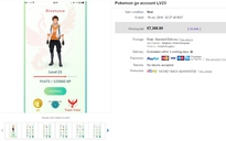 Chơi Pokemon Go để bán tài khoản giá hàng nghìn USD