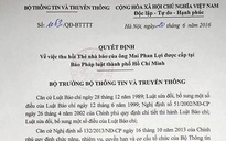 Thu hồi Thẻ nhà báo của ông Mai Phan Lợi