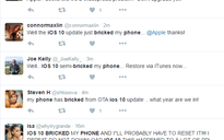 Cập nhật iOS 10 khiến iPhone thành 'cục gạch'
