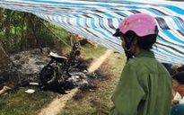 Phát hiện 1 người phụ nữ chết cháy cạnh chiếc xe máy