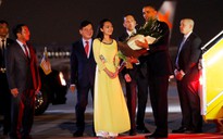 Hình ảnh đầu tiên của Tổng thống Obama tại Việt Nam
