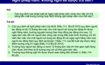 Trả tiền những ngày phép chưa nghỉ