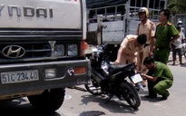 Một cảnh sát hình sự bị xe ben tông tử vong