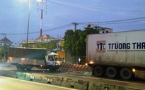 Tài xế xe tải chết thảm vì xe container đậu giữa đường