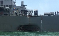 Tàu Hải quân Mỹ gặp nạn 4 lần tại châu Á trong năm 2017