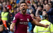 Aguero thăng hoa, Man City vững ngôi đầu