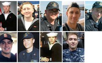 Tìm thấy thi thể 10 thủy thủ trong vụ va chạm tàu chiến Mỹ