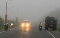 Sương mù xuất hiện nhiều nơi ở ĐBSCL