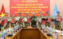 Bảy sĩ quan làm nhiệm vụ gìn giữ hòa bình Liên Hiệp Quốc