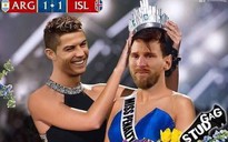Ảnh chế World Cup: Ronaldo trao vương miện hoa hậu cho... Messi