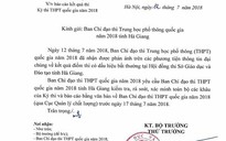 Đoàn Bộ GD-ĐT tới Hà Giang làm rõ vụ điểm thi cao bất thường