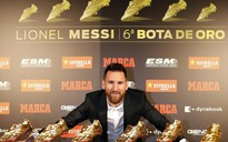 Nhận "Chiếc giày vàng" thứ 6, Messi tri ân hai nhân vật đặc biệt