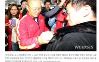 Thầy trò HLV Park Hang-seo được chào đón nồng nhiệt tại Hàn Quốc