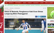 Báo Indonesia mỉa mai Văn Hậu: "Cầu thủ đốn Evan Dimas" ra mắt 4 phút, nhận 1 thẻ vàng