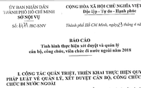 Một cán bộ Tổng Công ty Nông nghiệp Sài Gòn đi nước ngoài 11 lần trong năm