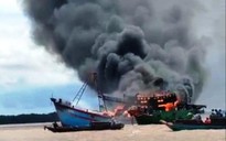 Tàu cá tự cháy, thiệt hại trên 8 tỉ đồng