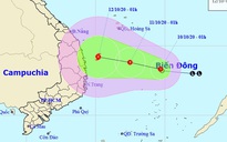 Áp thấp nhiệt đới hướng vào miền Trung, có nơi mưa đặc biệt to