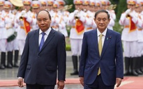 Thủ tướng Nguyễn Xuân Phúc chủ trì lễ đón Thủ tướng Nhật Bản