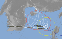 Thêm dự báo hướng đi bão số 8 - Saudel khi vào biển Đông