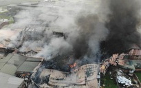 Cháy lớn tại khu xưởng rộng hơn 1.000 m2 trong khu công nghiệp