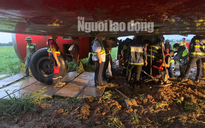 Giải cứu máy bay trượt khỏi đường băng ở Tân Sơn Nhất