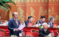 Thủ tướng Nguyễn Xuân Phúc điều hành ngày làm việc thứ ba của Đại hội XIII