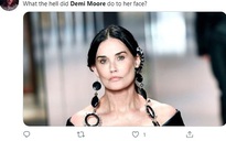 Minh tinh Demi Moore gây sốc với gương mặt khác lạ