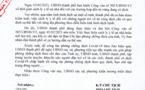 Thu hồi công văn yêu cầu cách ly công dân từ TP HCM, Bình Dương về quê ăn Tết