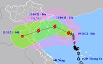 Bão số 7 giật cấp 11 vào vịnh Bắc Bộ, đổi hướng di chuyển vào nước ta