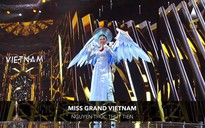 Thùy Tiên trình diễn Quốc phục ấn tượng tại Miss Grand International 2021