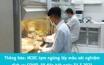 Vì sao TP HCM tạm ngừng lấy mẫu xét nghiệm dịch vụ Covid-19?