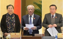 Trình Quốc hội miễn nhiệm 3 Phó Chủ tịch Tòng Thị Phóng, Uông Chu Lưu, Phùng Quốc Hiển