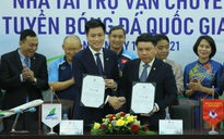 Các đội tuyển bóng đá Quốc gia Việt Nam có nhà tài trợ vận chuyển đường không