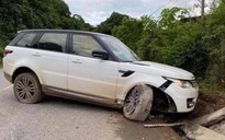 Giang hồ mạng Huấn "Hoa Hồng" lái xe Range Rover gặp nạn