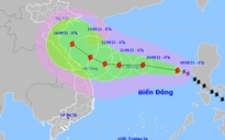 Bão số 5 giật cấp 11 trên Biển Đông, hướng vào Bắc Bộ