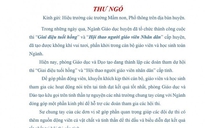 Trưởng phòng huyện nghèo nhất nước ở Thanh Hóa ra thư ngỏ "xin tiền" các trường