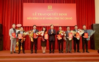 Bộ trưởng Nguyễn Thanh Nghị ký quyết định điều động, bổ nhiệm 9 cán bộ chủ chốt