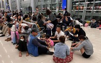 Hình ảnh hành khách “chôn chân” ở sân bay ở Phú Quốc