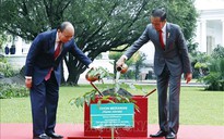 Cận cảnh lễ đón trọng thể Chủ tịch nước Nguyễn Xuân Phúc thăm Indonesia