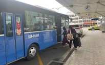 Vui với xe buýt ở sân bay Tân Sơn Nhất