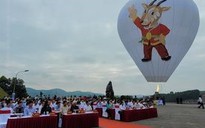 Trình diễn bay khinh khí cầu "Cuộc dạo chơi của Sao La - Kỳ lân châu Á" tại SEA Games 31