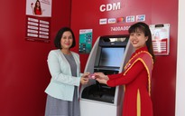 Agribank Trà Vinh đưa vào hoạt động máy gửi, rút tiền tự động Autobank CDM
