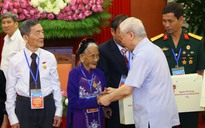 Hình ảnh Tổng Bí thư Nguyễn Phú Trọng gặp đại biểu người có công tiêu biểu toàn quốc