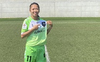 Huỳnh Như ra sân ở Cúp Liên đoàn nữ Bồ Đào Nha