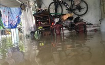CLIP: Mưa trút xối xả, nhà dân, đường phố Tam Kỳ chìm trong biển nước