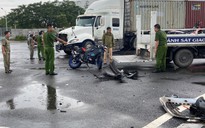 Hai tai nạn thương tâm ở Thủ Đức liên quan xe container