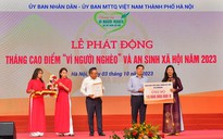 Vietcombank ủng hộ 10 tỉ đồng trong tháng cao điểm ‘Vì người nghèo’ và an sinh xã hội thành phố Hà Nội năm 2023
