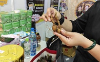 Đủ loại sâm ngọc linh, đông trùng hạ thảo tại hội chợ nông nghiệp TP HCM